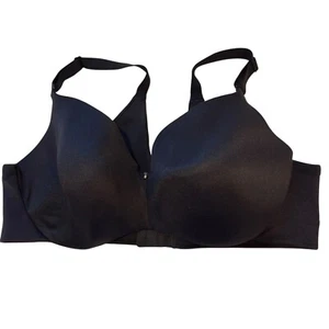 Cacique Glätt-BH vollflächiger Frontverschluss schwarz Größe 44D - Bild 1 von 3
