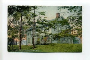 Malden MA Mass antike Postkarte, Geburtsort von Adoniram Judson - Bild 1 von 2