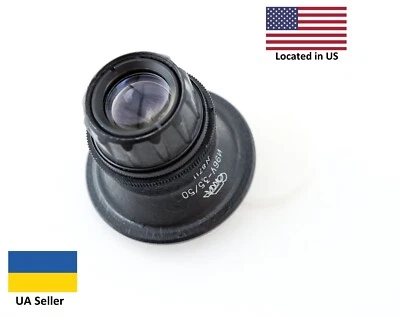 MACRO enlarger INDUSTAR 96U 50mm f/3,5 Lens M39 mount analog CZJ Tessar - Image 1 of 4