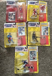 Vintage Starting LineUp 5 Hockey 1994 Figures Bradley Fedorov Leetch Bure Selano