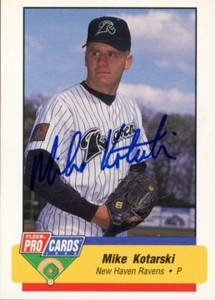 1994 New Haven Ravens MIKE KOTARSKI Signed Card autograph RC ROCKIES