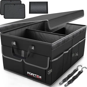 Car Storage Organizer, Collapsible Multi Compartment SUV Trunk Organizer, Non Sl - Picture 1 of 12