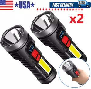 Super Bright 999000000 LM LED Torch Tactical Flashlight Lantern Rechargeable US - Picture 1 of 14