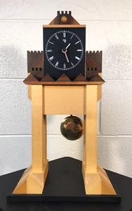 OROLOGIO vintage ITALIANO POSTMODERNO MEMPHIS ANNI 80 MANTELLO DI PIRONDINI arti mestieri - Foto 1 di 14
