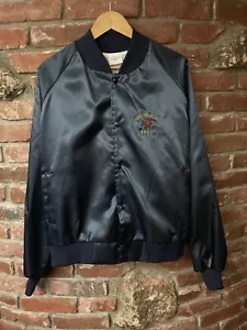 Vintage 80s 90s USS Peleliu LHA-5 Bomber Jacket XL Made In USA Nylon - Picture 1 of 8