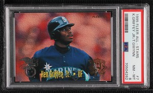 1995 Fleer All-Stars Tony Gwynn Ken Griffey Jr #7 PSA 8 HOF