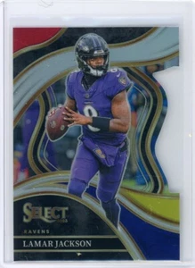 2024 Panini Select Club Level Silver Prizm Die Cut #241 LAMAR JACKSON Ravens - Bild 1 von 2