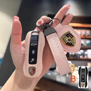 Key Fob Cover Case for Porsche Cayenne Panamera Macan 718 Cayman 911 - Picture 1 of 5