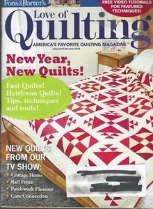 Fons & Porter's Love of Quilting Magazine ~ January/February 2016 - Picture 1 of 2