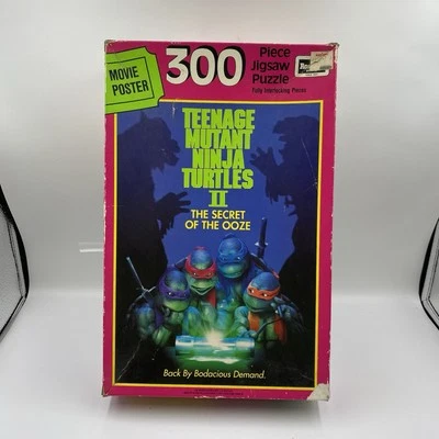 1991 Teenage Mutant Ninja Turtles II Secret Ooze Movie Poster 300pc 18X26 Puzzle - Image 1 of 4
