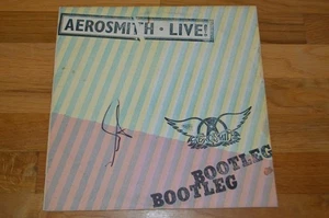 Aerosmith Steven Tyler Autographed "Live Bootleg" Vinyl LP Cover with JSA COA - Picture 1 of 9