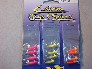 12 NEUE RAT FINKEE PANFISHING JIGS GRÖSSE 10 HAKEN EISANGELN Custom SORTIMENT - Bild 1 von 4