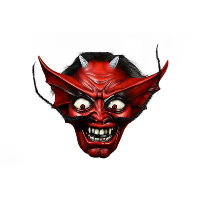 Iron Maiden The Number of the Beast Cover Devil Mask Costume Accessory - Image 1 of 3