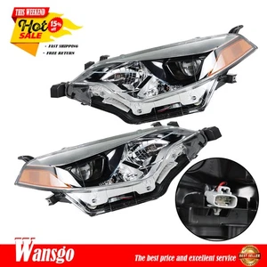 Front Headlights Headlamps For Toyota corolla 2014-2016 Left + Right Side Clear - Picture 1 of 11