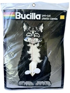 Kit de punta de aguja Bucilla tope de puerta para gato y ratón lona de plástico nuevo vintage - Imagen 1 de 4