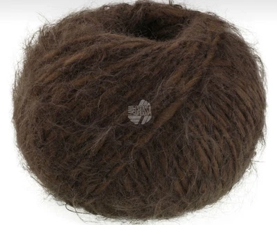 (kg/138€) NEU! BASTA Lana Grossa 50g Fb. 33 schokobraun federzarter Flausch - Bild 1 von 4