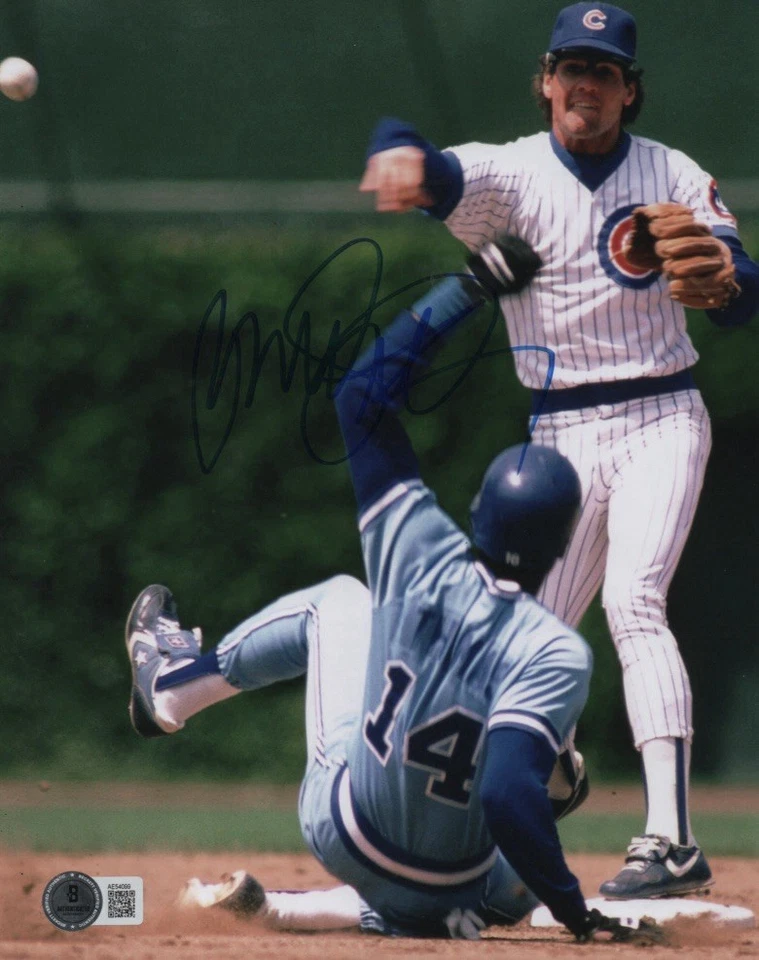 ФОТОГРАФИЯ С АВТОГРАФОМ РИН СЭНДБЕРГ 8x10 ЛЕГЕНДА ЧИКАГО ДЕТЕНЫШЕЙ БЕККЕТТ БАС - Изображение 1 из 1