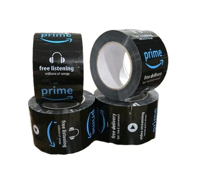 4 ROLL PACK! 3 Inch Wide X 426 FT Per Roll, Amazon BOPP Packing Tape - Image 1 of 3