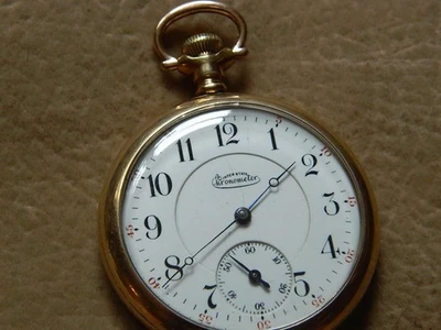 Scarce 16s Illinois, Inter-State Chronometer  Runs Great, - Image 1 of 4