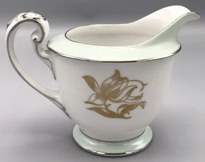 Jyoto China Creamer Green Band Gold Floral SAN-0 #775 Made in Japan - Picture 1 of 7