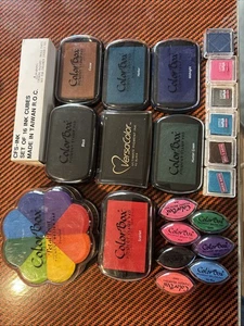 Farbkasten Blütenblatt Punkt Pigment Posten Option Stempelkissen Säurefrei Scrapbooking - Bild 1 von 5