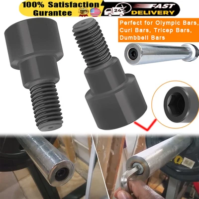 2 piezas pernos hexagonales para barras olímpicas, barras de rizo, barras de tríceps, barras de mancuernas peso muerto Foto 1 de 4