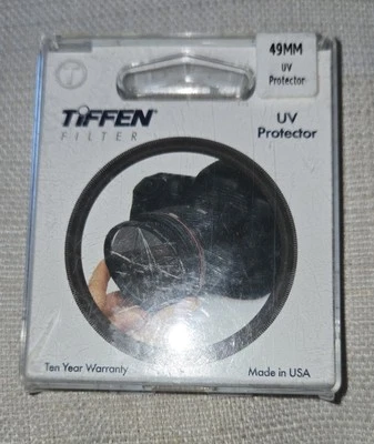 Tiffen 49mm UV Protection Filter With Box. Pre-owned. Made In USA - Image 1 of 4