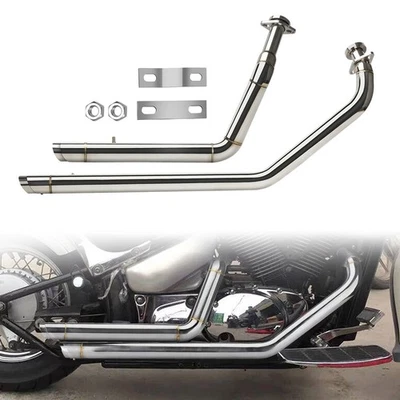 Shortshots Staggered Exhaust System Kits For Suzuki Boulevard M50 C50 C/T VL800 Foto 1 de 4