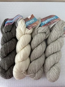 Naturally Harmony 100% New Zealand Merino 8 Ply Yarn 136 Yards Lot Of 4 Hanks - Picture 1 of 6