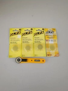 OLFA Classic Rotary Cutters - 28mm Small Blade for Quilting w/11 new blades - Picture 1 of 2