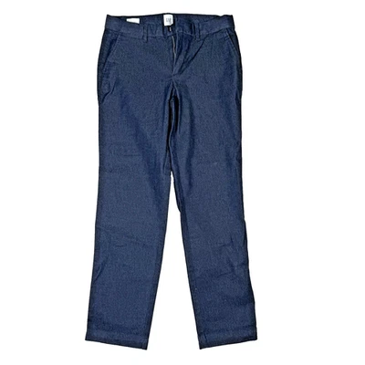 Pantalones Cortos Gap Slim City Pantalón Chino Ropa de Carrera Azul Mujer Talla 2 NUEVO Foto 1 de 4