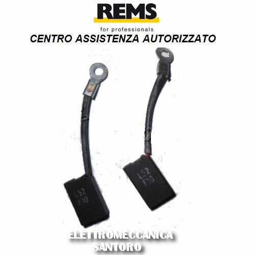 COPPIA SPAZZOLE CARBONCINI 6,5 x 12,5 x 20 ALT REMS X FILIERA ELETTRICA AMIGO 2