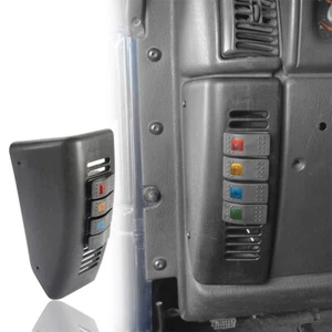 Black Left Side Pod Panel Kit w/ 4 Color Switches for 97-06 Jeep Wrangler TJ - Foto 1 di 10