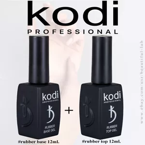 KODI Professional BASE Rubber 12ml + TOP Rubber 12ml - For Gel Polish - Soak off - Picture 1 of 1