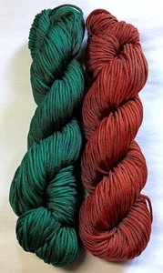 Nylon Beading, Knotting Cord, 2 Pcs, Teal, Terra Cotta, 1.75mm, 150 Ft Each - Picture 1 of 2