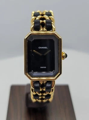 香奈儿 Premiere 20 毫米镀金表壳女式手表 c. 1987 H0001 M 码 — 第 1/4 张图片