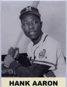 1988 Baseball Card Kingdom Hank Aaron Promo Card #9 - Picture 1 of 2