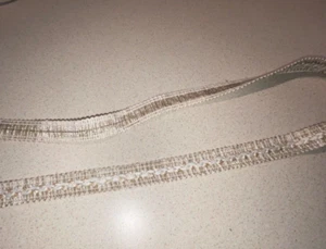 5/8" CONSO GIMP VERKLEIDUNG. CREME-OFF WEISS. STIL 22031 FARBE P58. BTY. - Bild 1 von 1