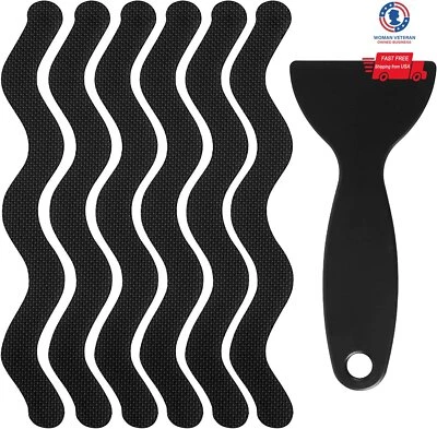 24 piezas pegatinas de ducha para bañera tiras de agarre antideslizantes pegatinas antideslizantes multicolor Foto 1 de 4