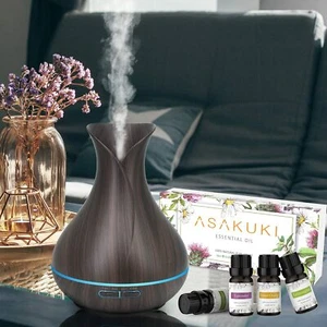 Essential Oil Diffuser Bundle with Essential Oils Set, 400ml Home Christmas - Picture 1 of 6