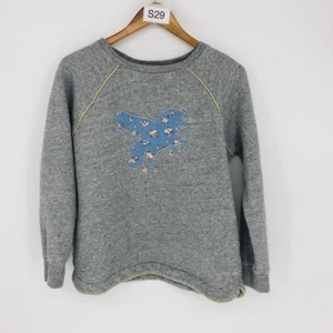Boden Kid's Gray Polyester & Cotton Crew Neck Unicorn Pegasus Sweat Shirt 15/16Y - Picture 1 of 8