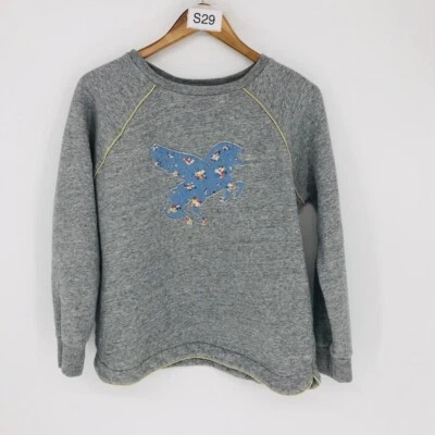 Boden Kid's Gray Polyester & Cotton Crew Neck Unicorn Pegasus Sweat Shirt 15/16Y - Image 1 of 4