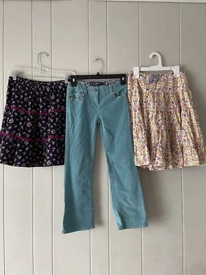 Mini Boden 3 piece 9-10 Bundle Corduroys Floral Skirts Pants Back To School Lot - Image 1 of 4