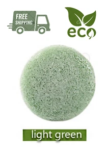 Natural Round Shap Konjac Sponge Face Cleaning Sponge - Picture 1 of 3