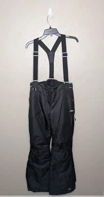 Trespass Womens Medium US 8 Black TP50 Waterproof Ski Trouser Suspenders - Image 1 of 4
