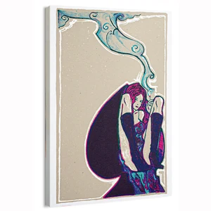 Smoking Ace Contemporary Poster or Canvas Fine Wall Art Home Decor - Picture 1 of 16