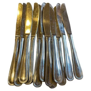 Lot 12 Update International Regency 62 SS Flatware Serrated Dinner Knife 8.75” - Picture 1 of 3