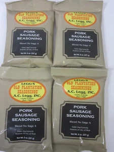 NO SAGE Old Plantation Breakfast Pan Sausage Seasoning  for 100 LBS Venison Pork - Picture 1 of 2