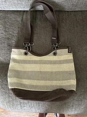 Cartera de paja tejida Thirty One 31 de lona Foto 1 de 4