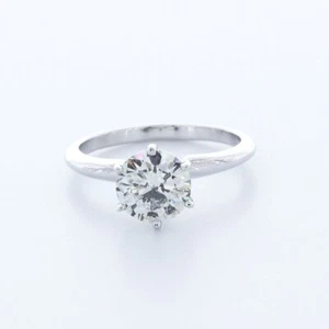 2.0 CT CERTIFIED NATURAL DIAMOND D/SI2 ROUND CUT 14K GOLD CLASSIC SOLITAIRE RING - Picture 1 of 7
